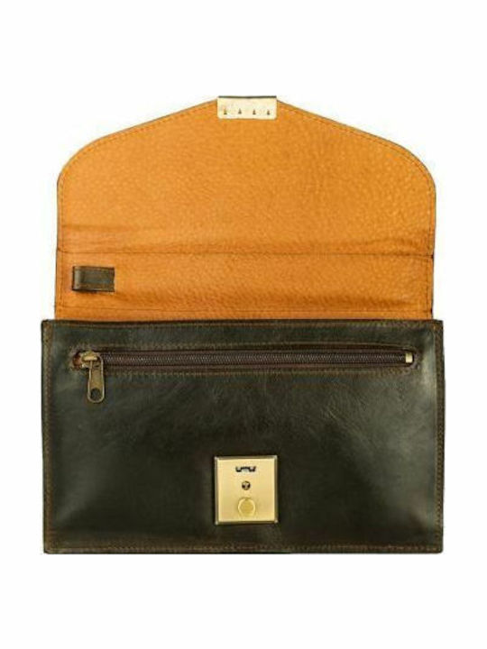 Kouros Leather Handbag Men's Brown 819