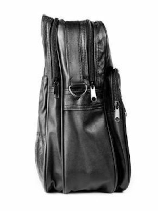 Kouros Leder Herren Schultertasche 07-1257 Schwarz