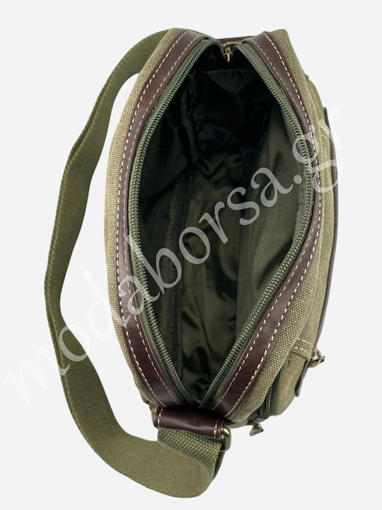 Rcm Geantă de Umăr Textil Canvas 17741-050 Kaki