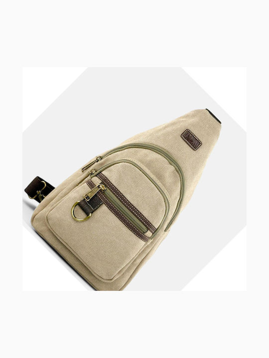 Rcm Chest Bag Canvas Fabric 210056-057 Beige