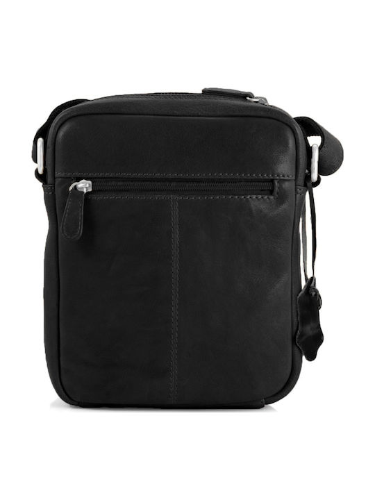 Geantă Crossbody Din Piele Kion 7617 Neagră