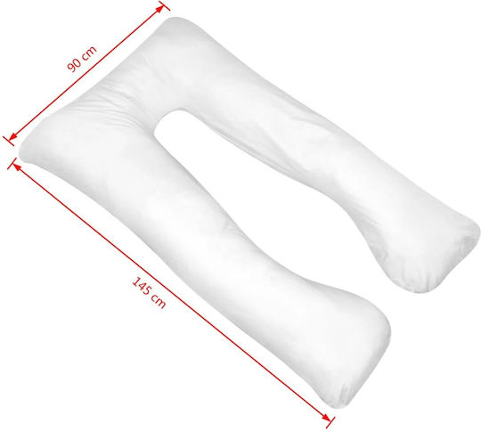 vidaXL Μαξιλάρι Εγκυμοσύνης & Θηλασμού Λευκό 145cm