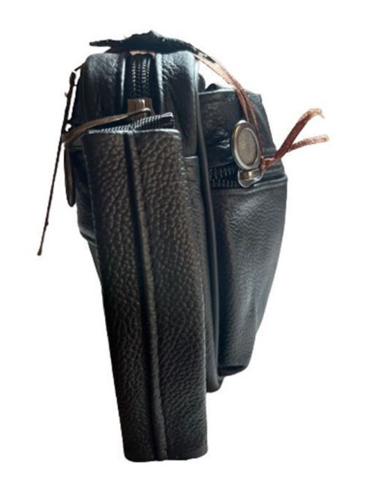 Δερμάτινο Ανδρικό Τσαντάκι Χειρός Μαύρο