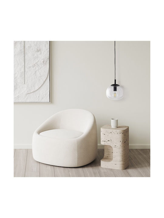 TK Lighting Κρεμαστό Φωτιστικό Μαύρο 20x20εκ.