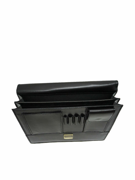 Professionelle Lederne Tasche Mybag 7035 Schwarz