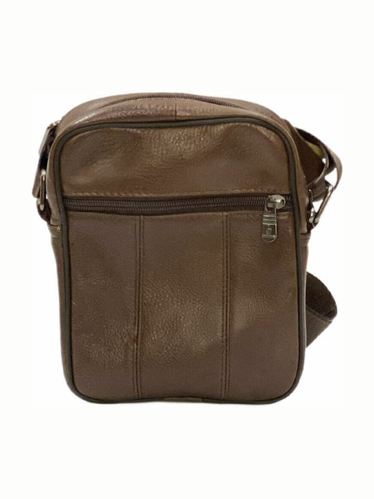 Men's Crossbody Bag Genuine Leather Excellent Quality Brown