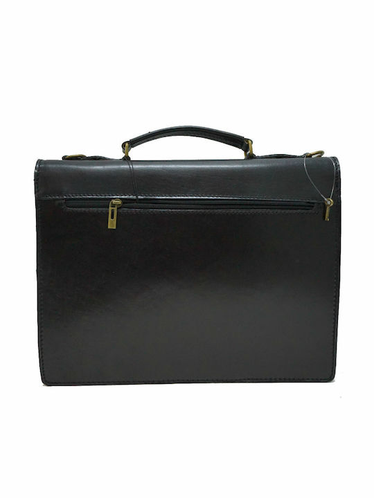 Professionelle Lederne Tasche Mybag 7035 Schwarz