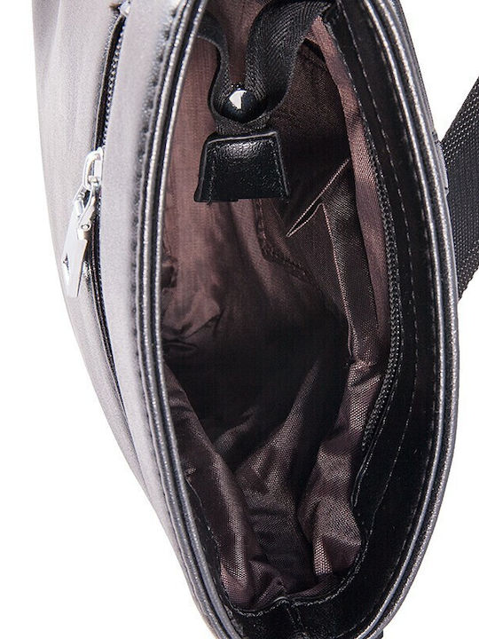 Shoulder Crossbody Bag Black Synthetic Leather 1069-01 V-store