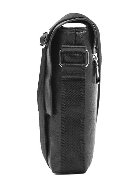 Herren Tasche Aus Künstliches Leder Schwarz 3145