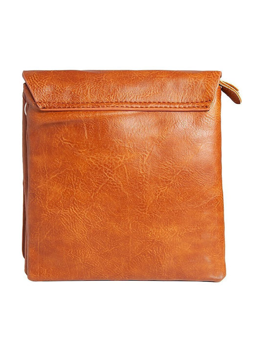 Men's Crossbody Bag Synthetic Leather 19136_tan