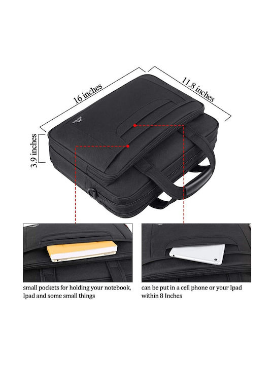 Servietă Textilă Matein 15,6 Laptop 12l 1106 Neagră