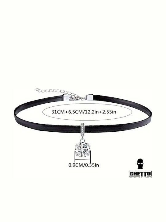 Ghetto Choker Μαύρο