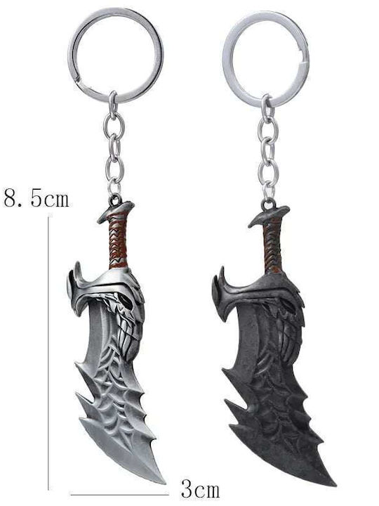 Keychain Sword Kratos God Of War In Charcoal Tone
