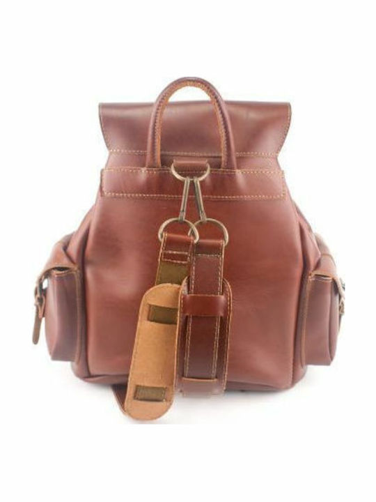 Kouros Leather Backpack Men's Face Leather Top Quality 405 Brown