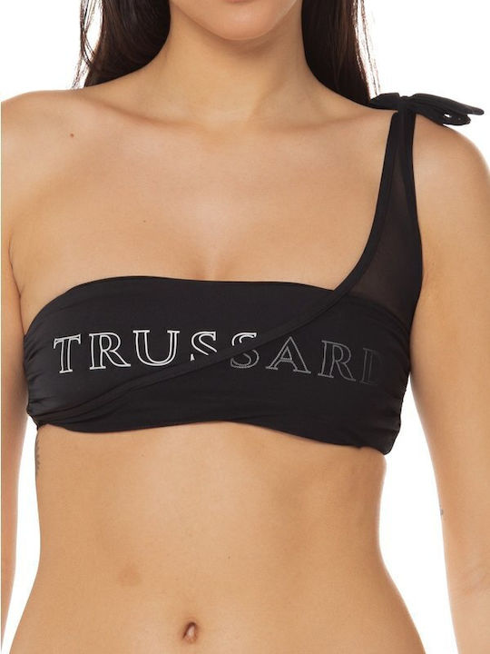 Bikini Top One Shoulder Black