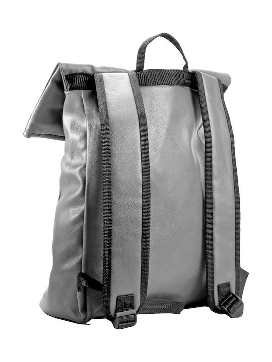 Pera Backpack Αδιαβροχο Σακιδο Τσαντα Πλατης Χρωμα Γκρι Pera Unisex Vegan Backpack Grey