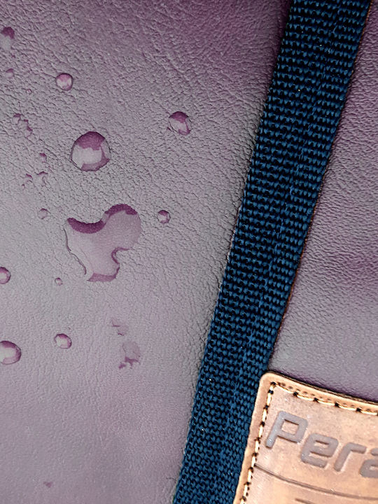 Pera Backpack Waterproof Backpack Shoulder Bag Colour Purple Pera Vegan Backpack Purple