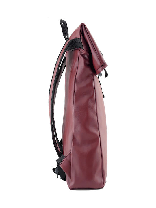 Pera Backpack Waterproof Backpack Shoulder Bag Colour Burgundy Pera Vegan Backpack Dark Red Burgundy