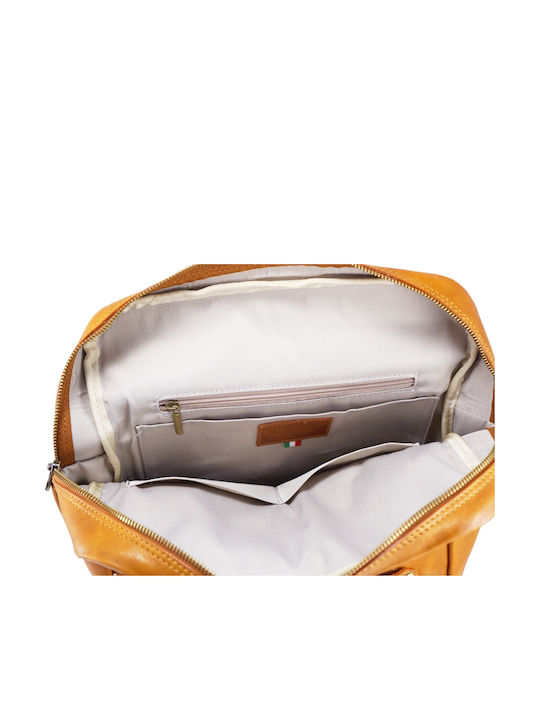 Δερμάτινο Σακίδιο Πλάτης Mybag 60-7134 Camel Καμελ