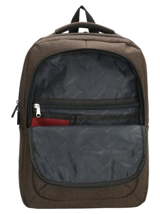 Professioneller Rucksack 30*41*13,5 Enrico Benetti Dunkelbraun Tsa.101.02.03.032 62096