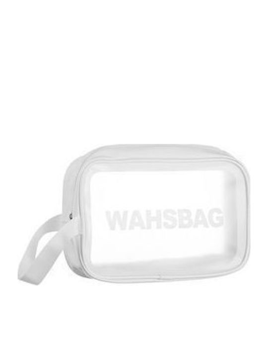 White Travel Toiletry Bag Waterproof Transparent Jc05303