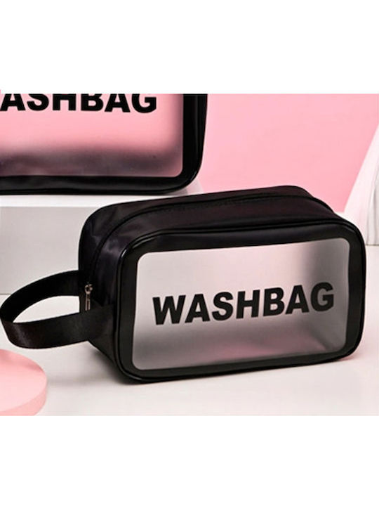 Νεσεσερ Washbag 25χ15εκ Διαφανο-μαυρο Jc05303-085