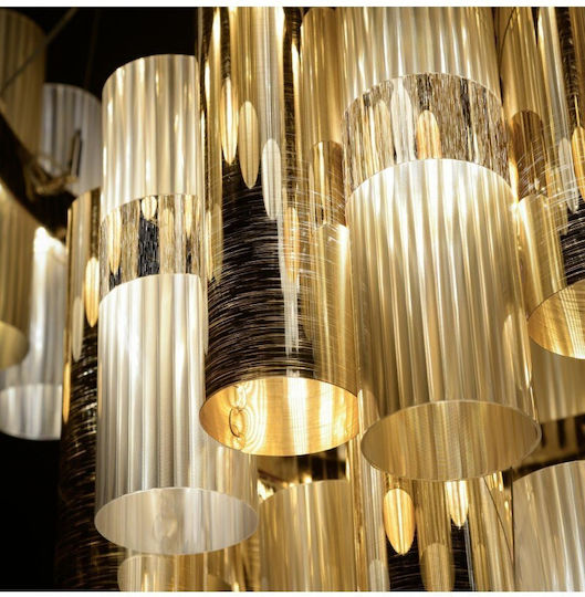Slamp LED Κρεμαστό Φωτιστικό Χρυσό 80εκ. Slamp LED Κρεμαστό Φωτιστικό Χρυσό 80εκ.