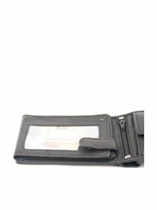 Kouros-δερμάτινο Πορτοφόλι Small-4601-μαυρο