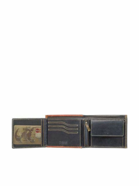 Bohemia By Kouros-Leather Wallet-sd52navy-tan-navy Tan