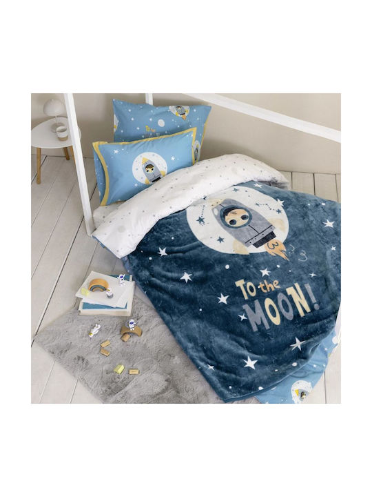 Nima Blanket Velvet To The Moon Blue 160x220cm