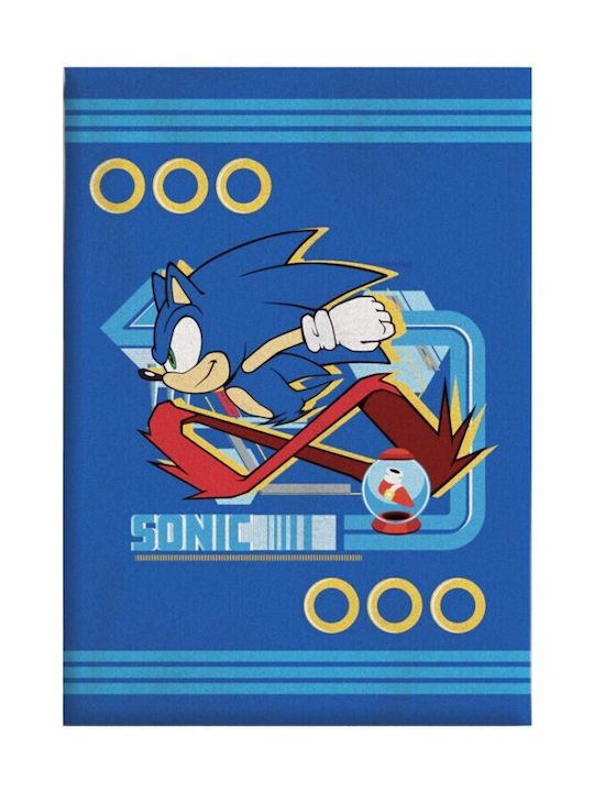 Sega Одеяло Sonic The Hedgehog Fleece Blanket Син 100x140cm