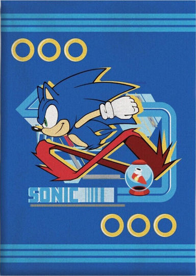 Sega Κουβέρτα Sonic The Hedgehog Fleece Blanket Μπλε 100x140εκ.