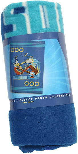 Sega Κουβέρτα Sonic The Hedgehog Fleece Blanket Μπλε 100x140εκ.