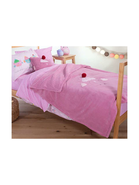 Nef-Nef Homeware Κουβέρτα Tweet so SweetLovely Sweet Lovely 130x180εκ.