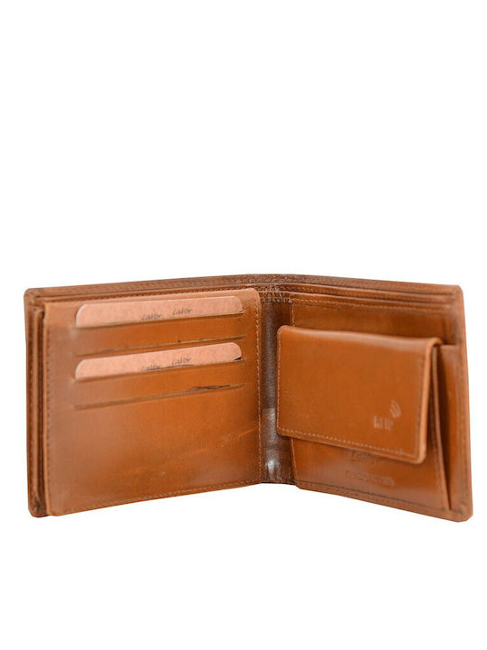 Leder 100 Δερματινο Herrenbrieftasche Kode 29-wallet-1-3715 Cognac