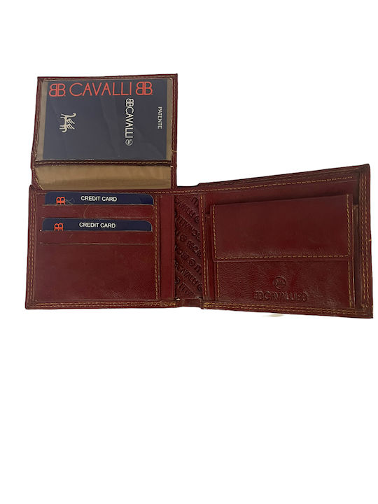 B.cavalli 1513-292e Πορτοφολι Ανδρικο Δερματινο Μπoρντω