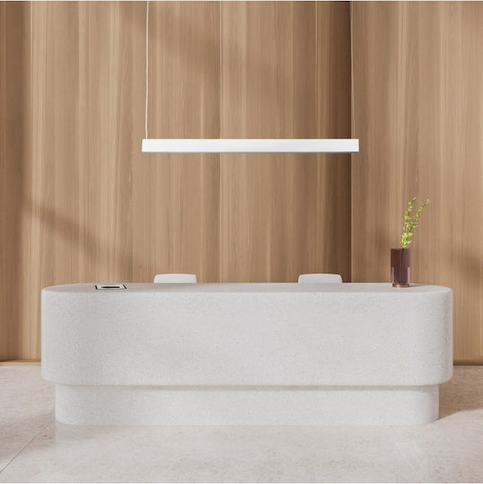 TK Lighting Κρεμαστό Φωτιστικό Λευκό LED