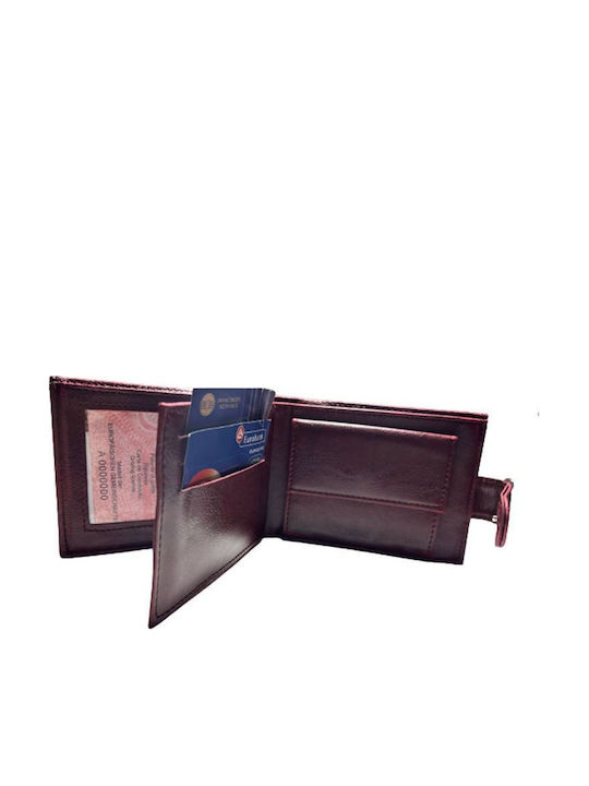 Men's Wallet Clasp Annie Leather Brown