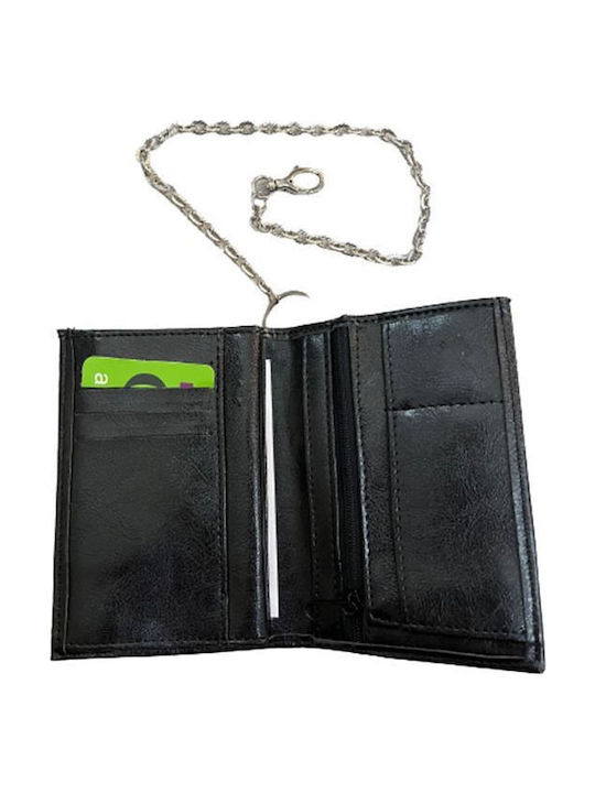 Herrenbrieftasche Gts Moda Italia 8120p-1 Vertikal Schwarz Mit Schiebemechanismus