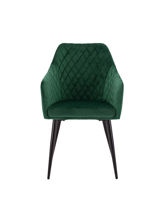 Charles Dining Room Velvet Armchair Cypress 57x63x83cm 2pcs