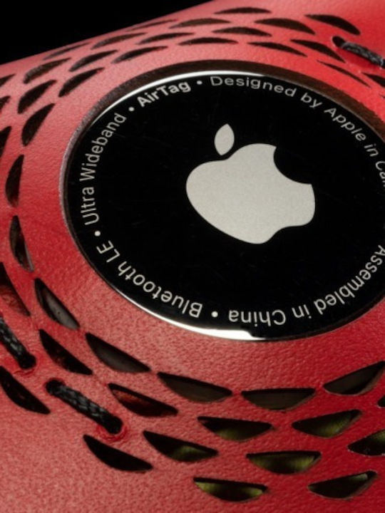 I-clip Radio Impact Apple Airtag Rote Herrenbrieftasche