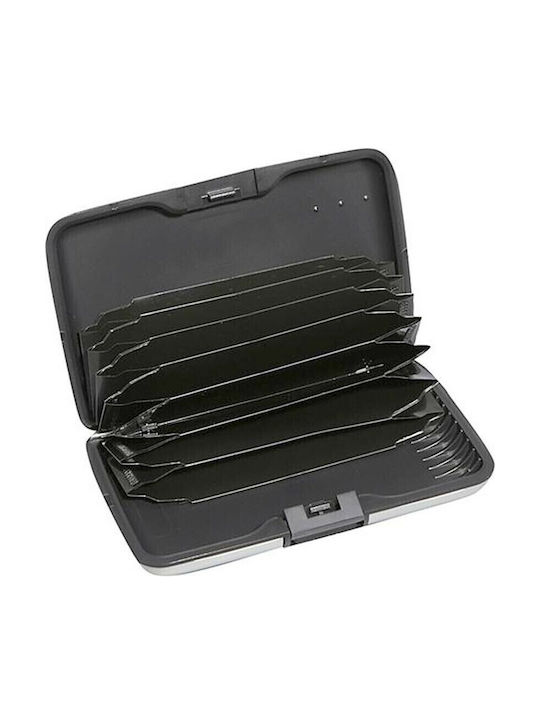 V-store Metal Security Wallet Credit Cards Skimming Protection Dark Brown
