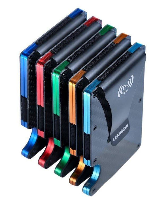 Leanschi Tech-wallet V2 Credit-cards Holder All Black Aluminium