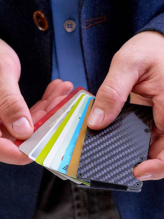 Leanschi Tech-wallet V2 Credit-cards Holder All Black Aluminium