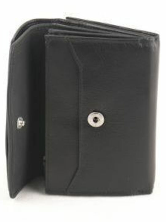 Kouros Leder Damenbrieftasche 7052 Schwarz