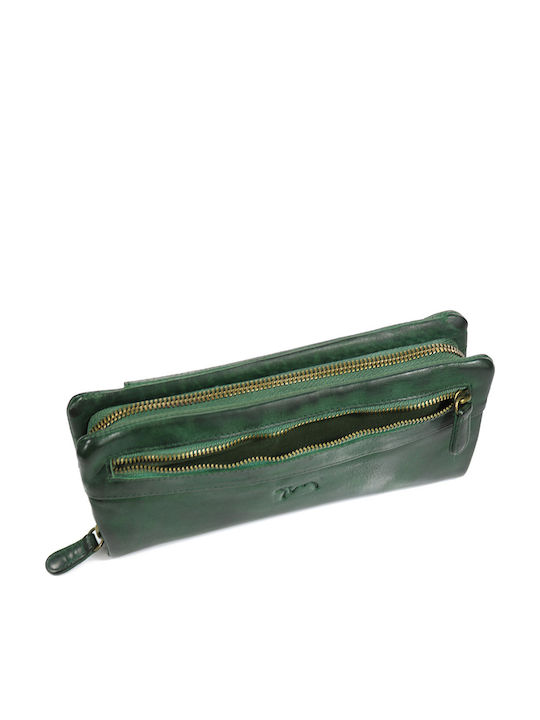 Trip Camel Wallet Genuine Vintage Soft Leather 532green