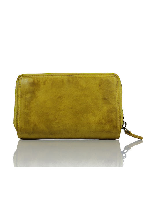 Trip Camel Wallet Genuine Vintage Soft Leather 510 Yellow