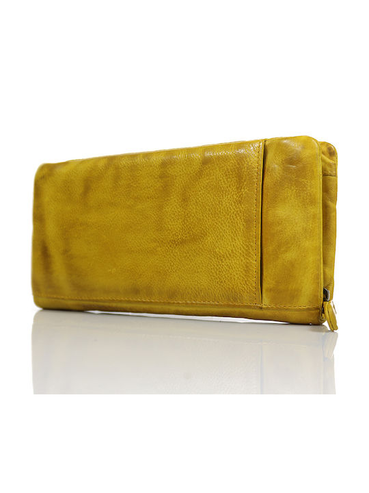 Trip Camel Damenbrieftasche Echtes Vintage Weiches Leder 532 Gelb