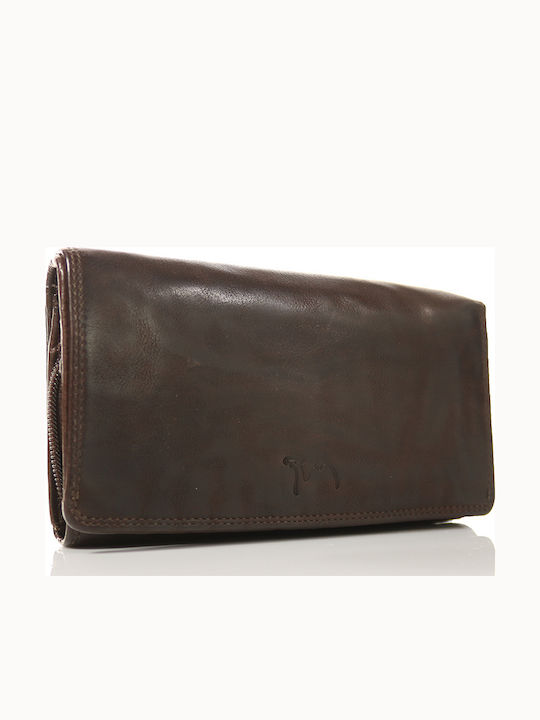 Trip Camel Πορτοφόλι Γνήσιο Vintage Μαλακό Δέρμα 515 D.brown
