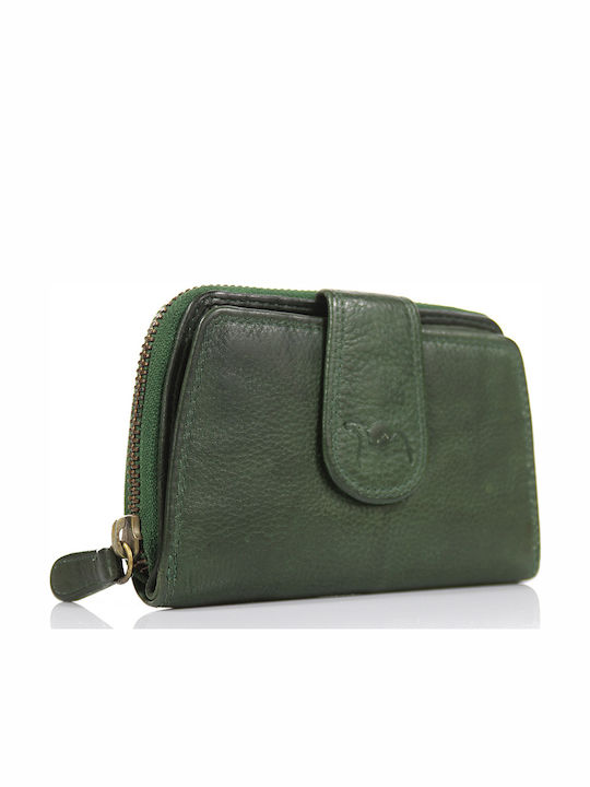 Trip Camel Πορτοφόλι Γνήσιο Vintage Μαλακό Δέρμα 512green